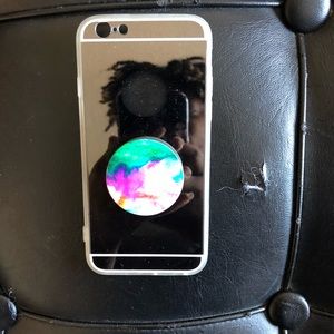 Mirror IPhone 6/6s Case With a Pop Socket